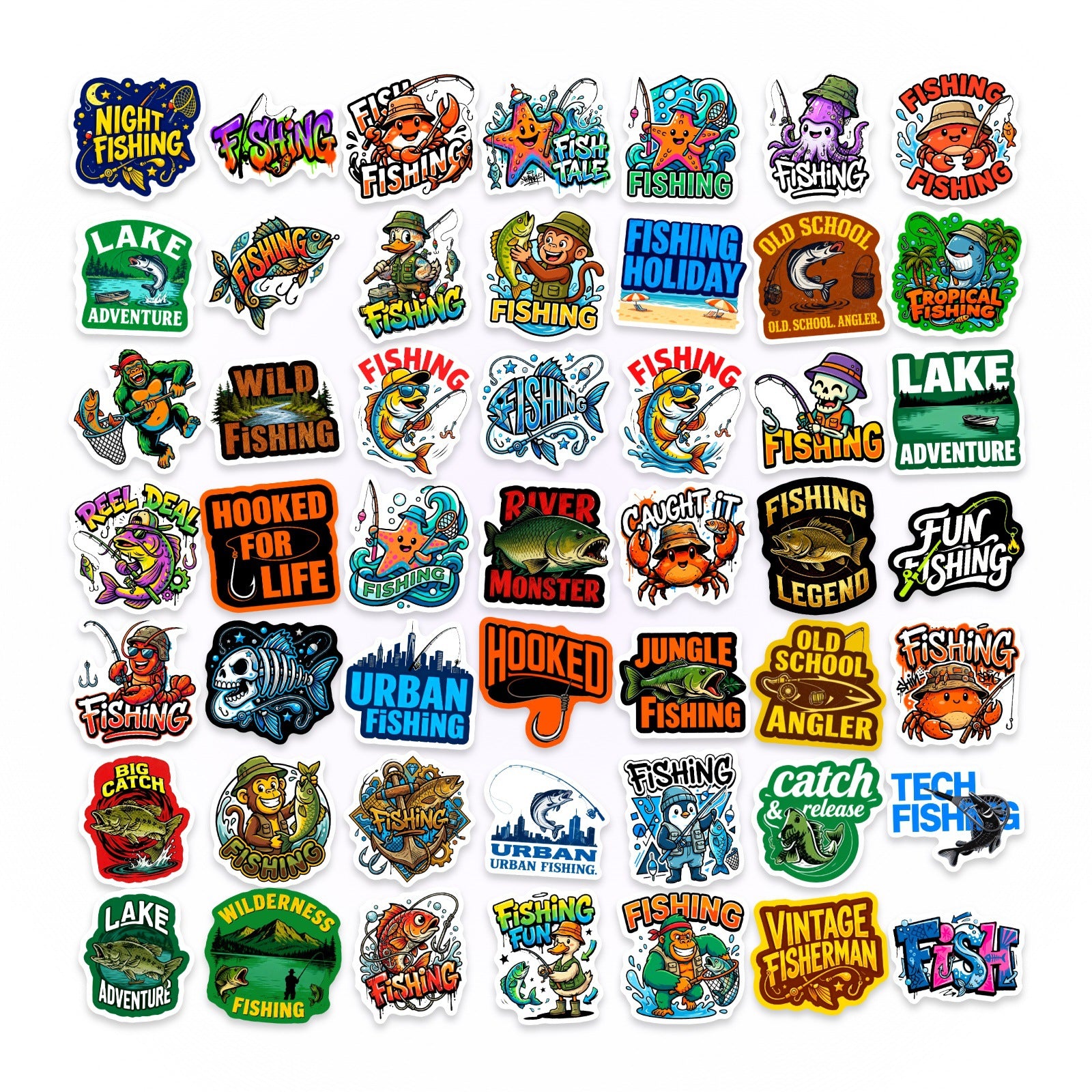 Sticker Pack - Fishing – Jelly Metal