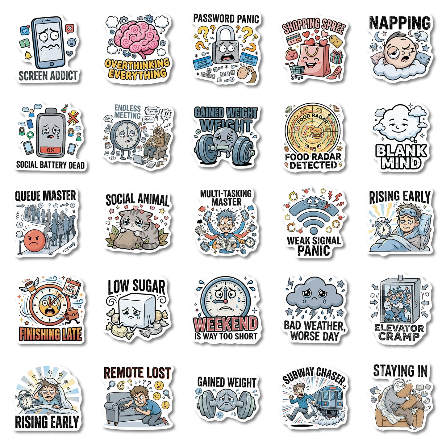 Sticker Pack - Hard Life