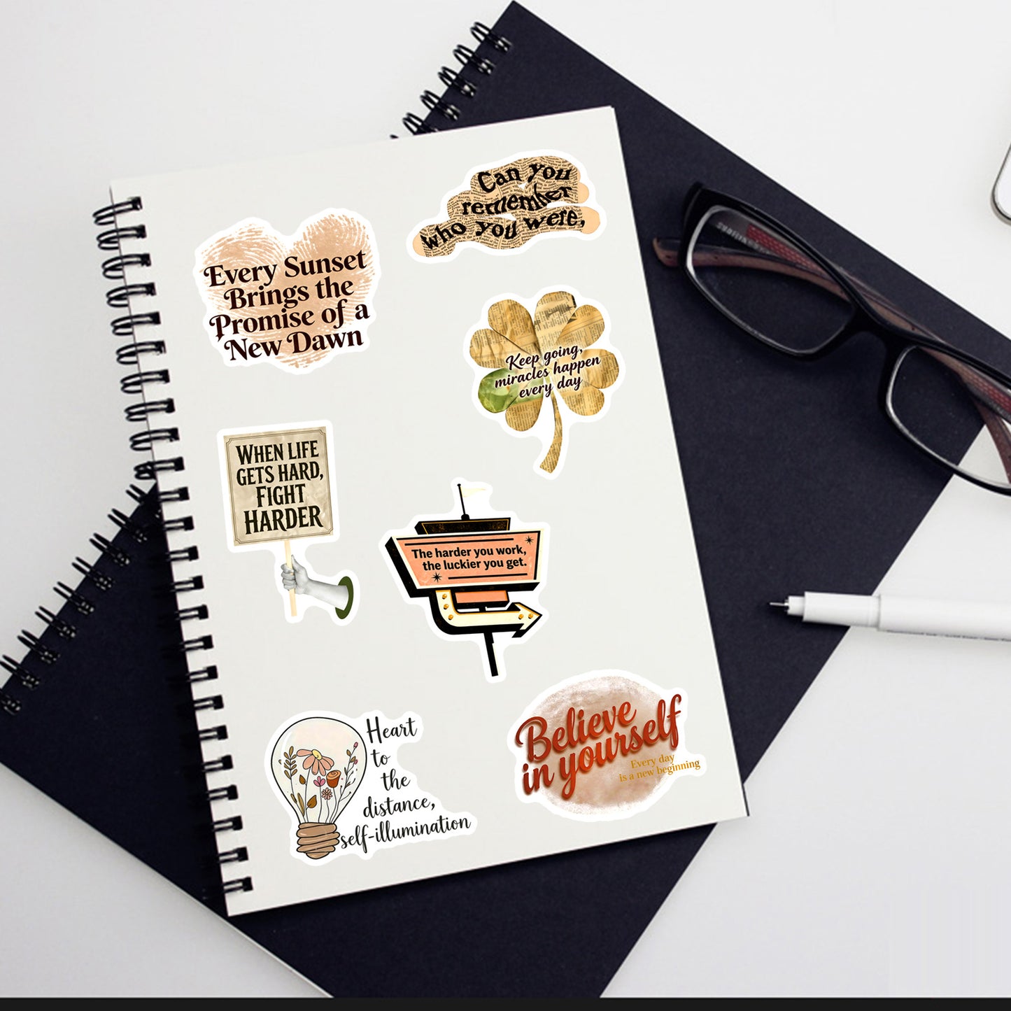 Sticker Pack - Positive Sepia