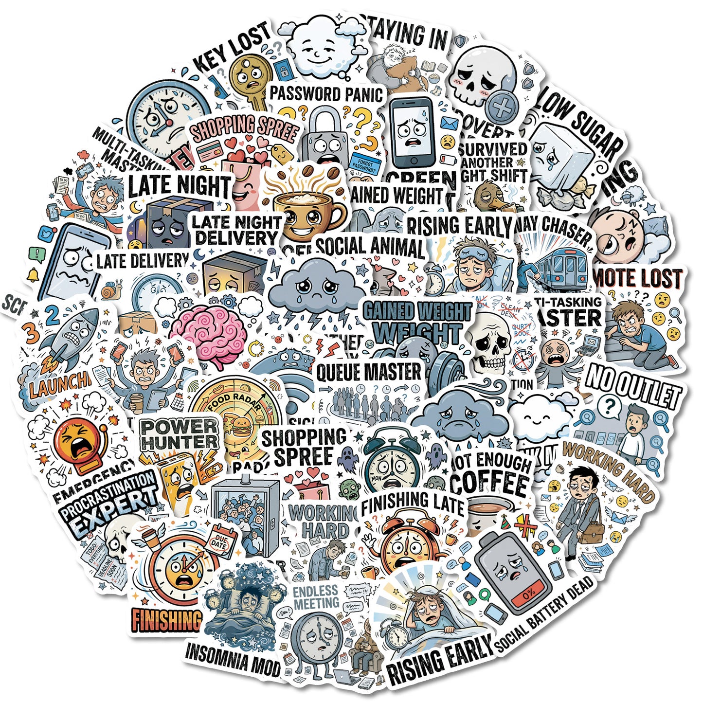 Sticker Pack - Hard Life