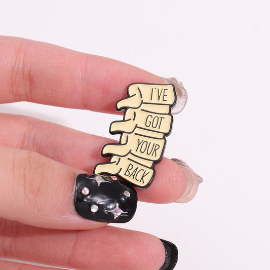 'I've got your back' enamel pin