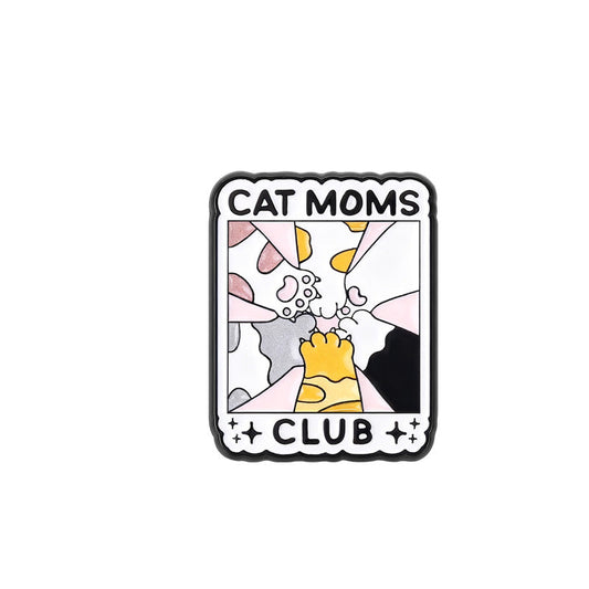 'Cat moms club' enamel pin