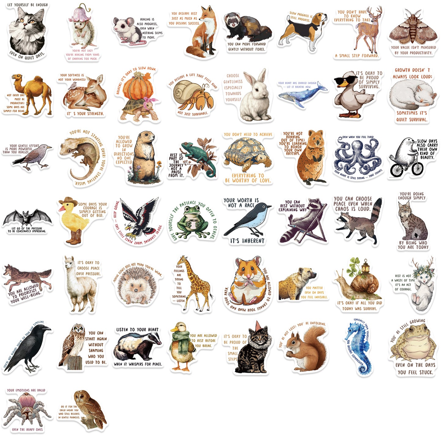 Sticker Pack - Positivity Animals