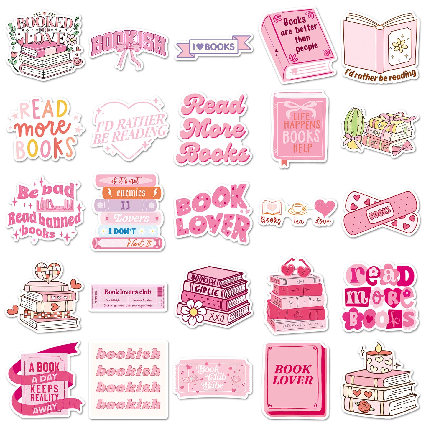 Sticker Pack - Book Lover