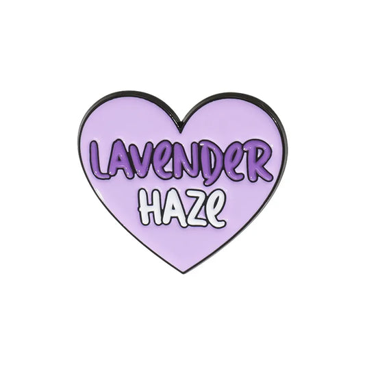Purple heart 'lavender haze?' enamel pin