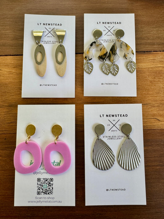 Earring pack #7a - various large studs