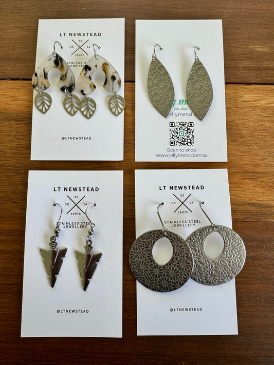 Earring pack #6c - various shapes