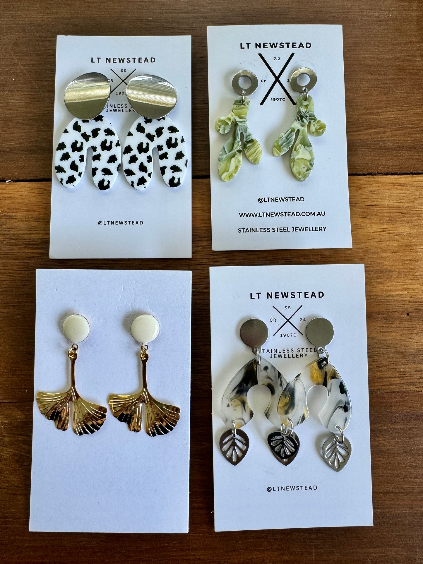Earring pack #7b - various large studs