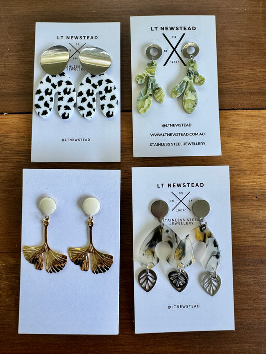 Earring pack #7b - various large studs