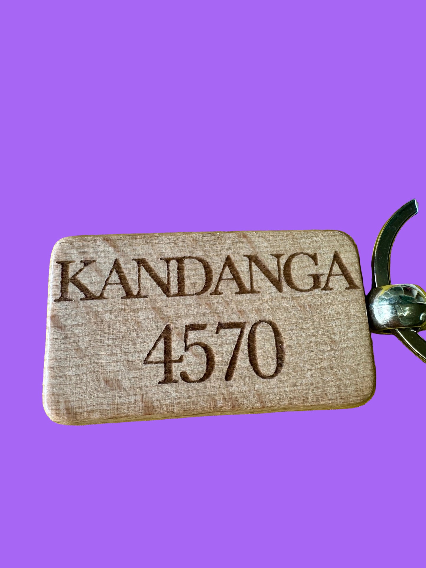 WHOLESALE 10 x Custom Laser Engraved Wooden Keyring – Town Name & Postcode