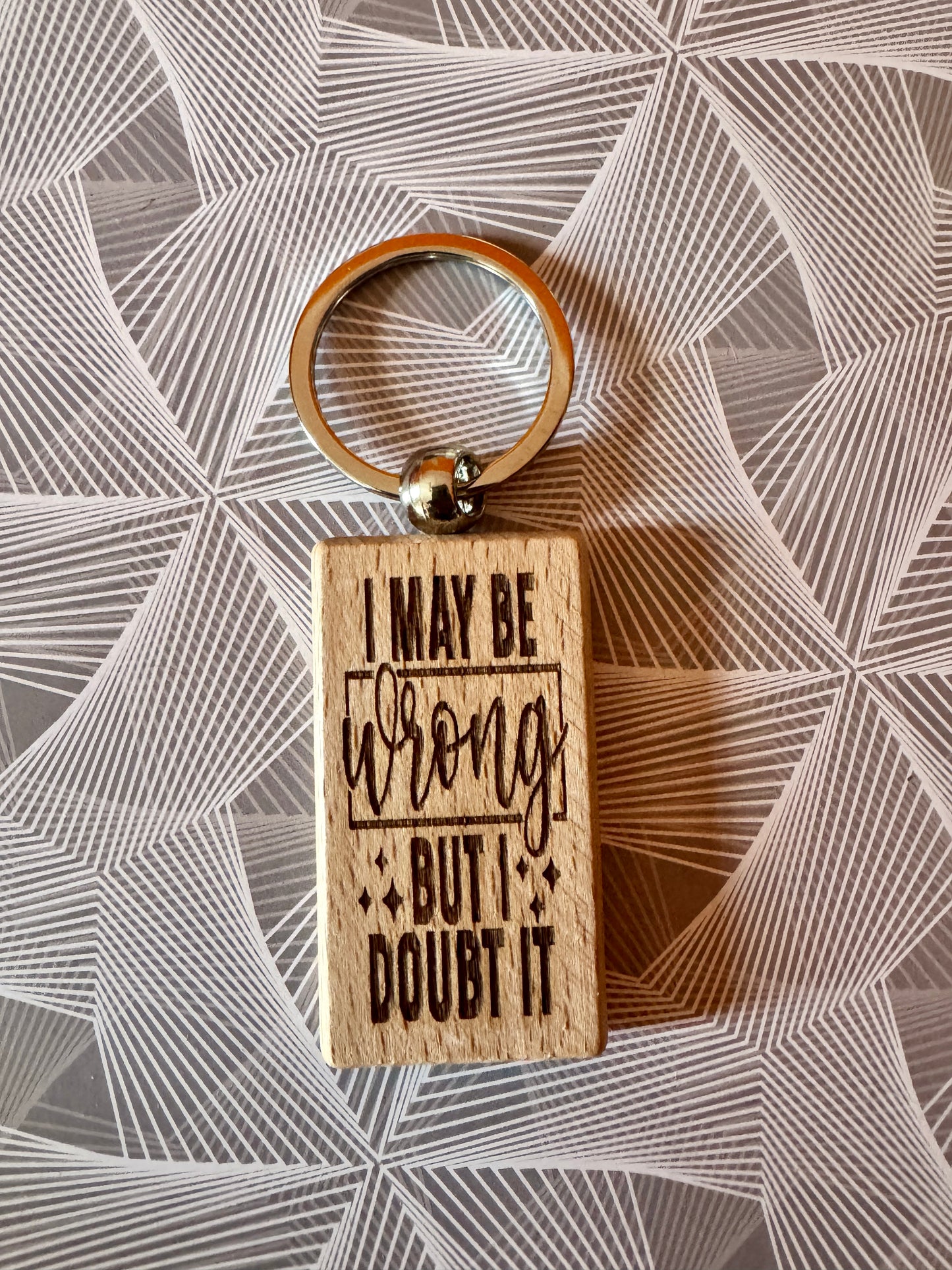 I may be wrong but I doubt it - Wooden Keyring