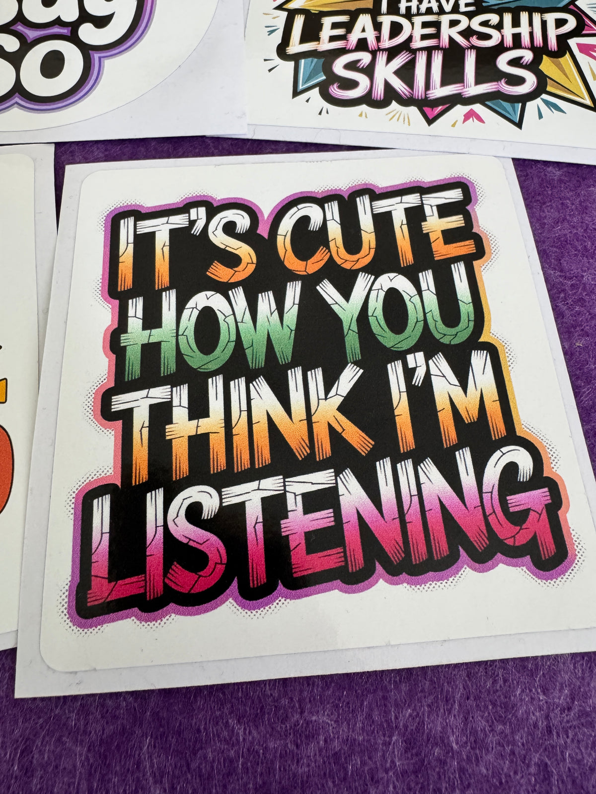Say It Loud Sticker Pack