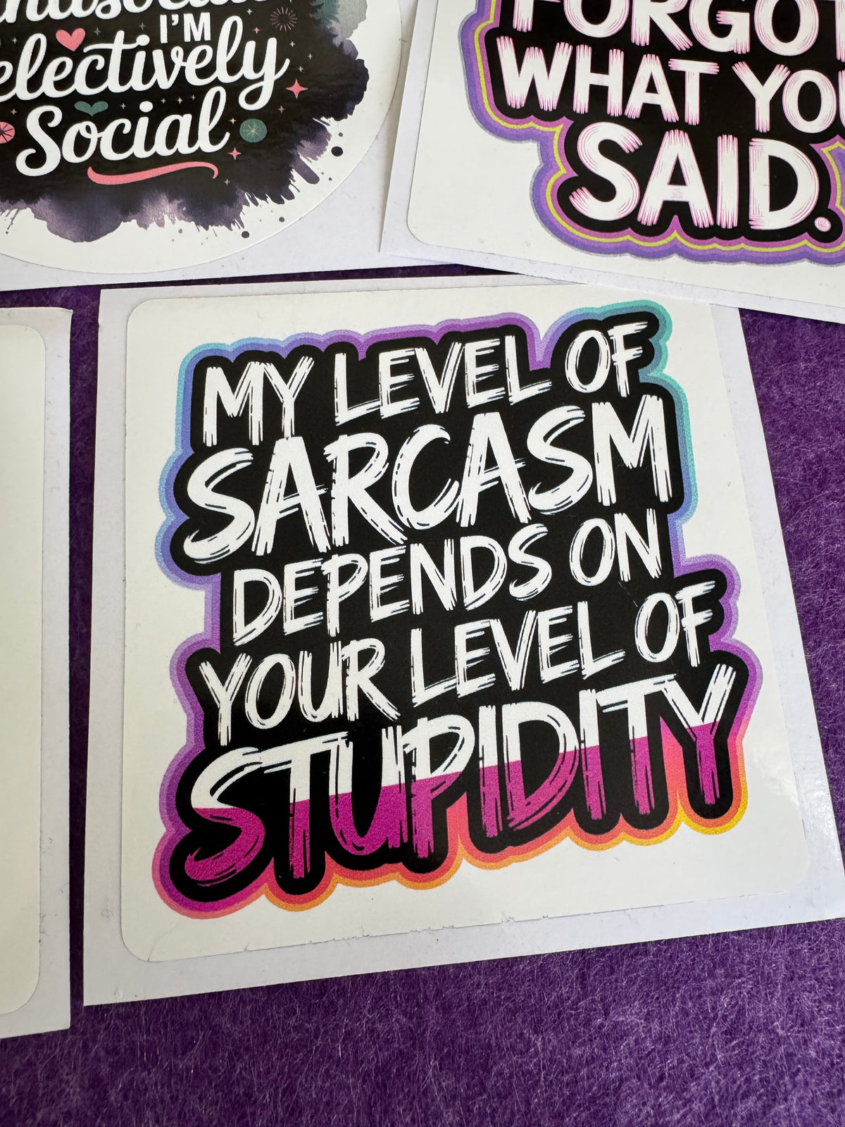 Stickers With an Attitude
