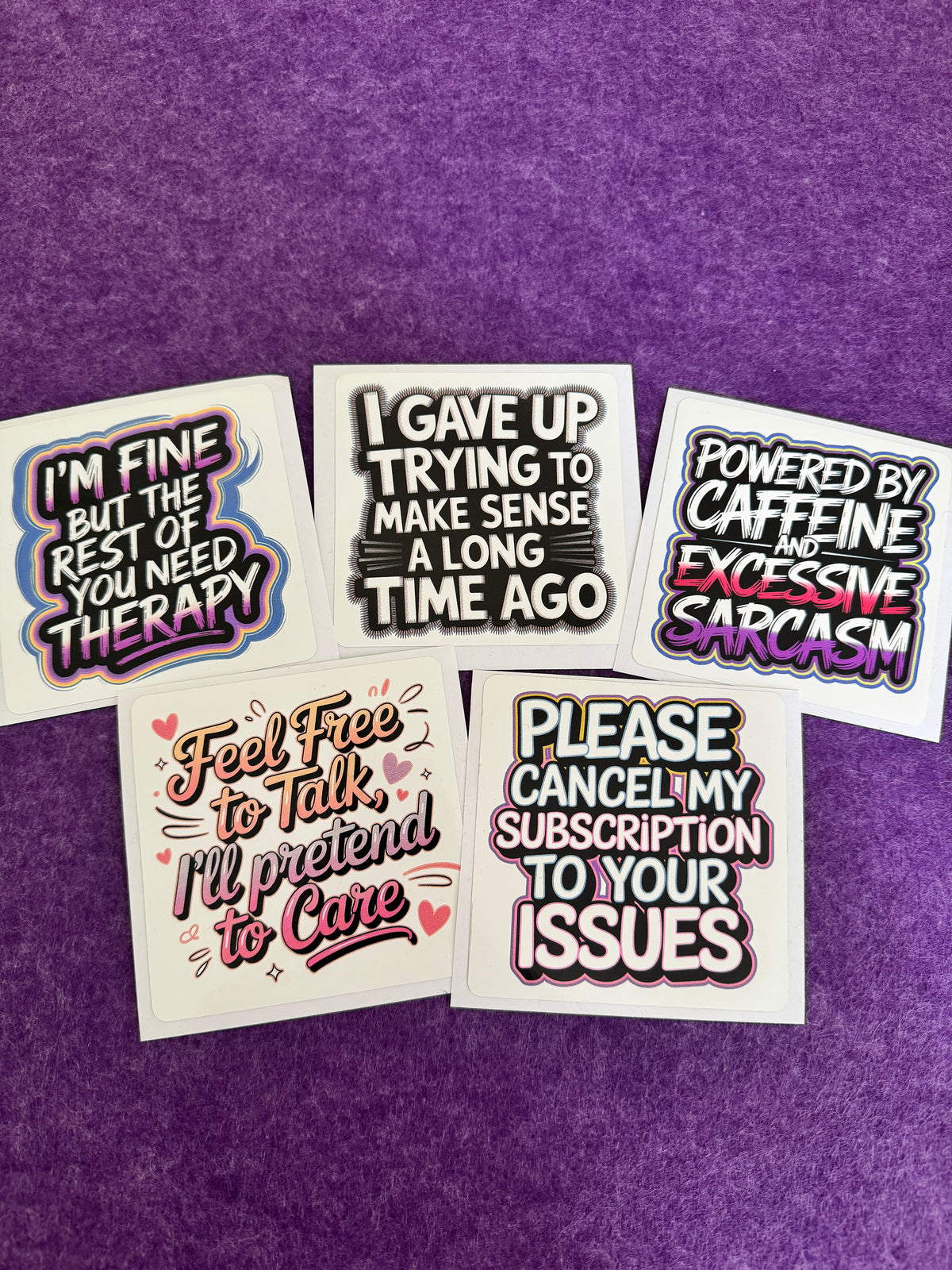 Oversized Opinions Sticker Pack