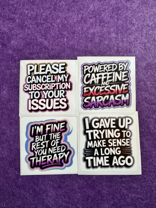Oversized Opinions Sticker Pack