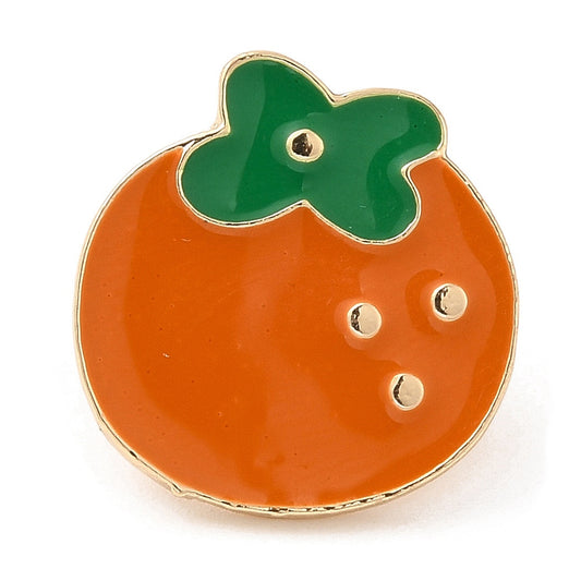 Orange orange enamel pin