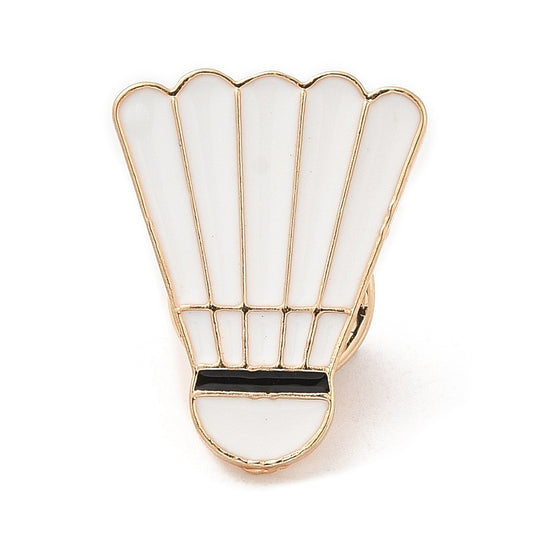 Badminton shuttlecock enamel pin