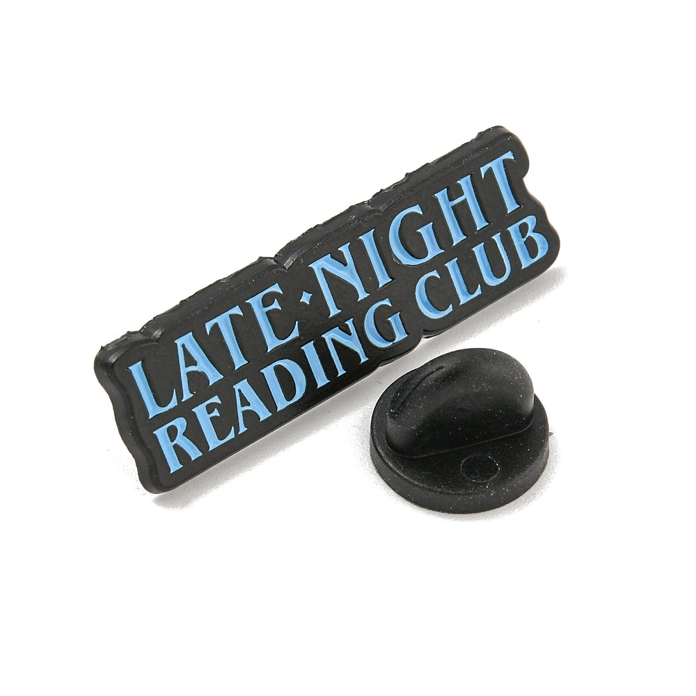 'Late night reading club' enamel pin