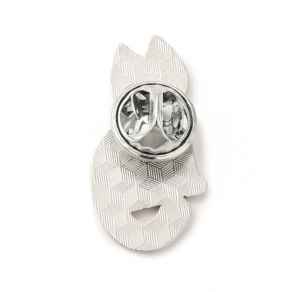 Cat skeleton enamel pin