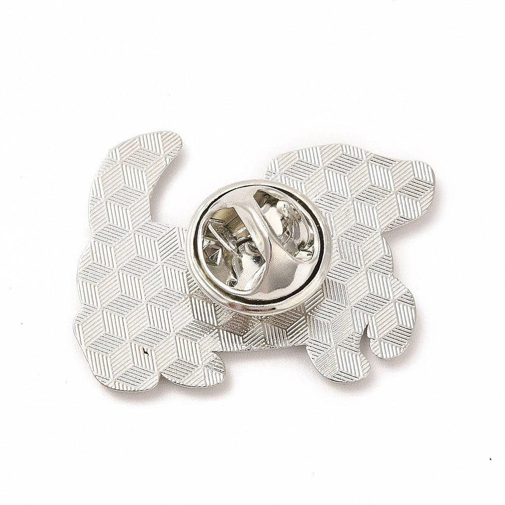 Dog skeleton enamel pin