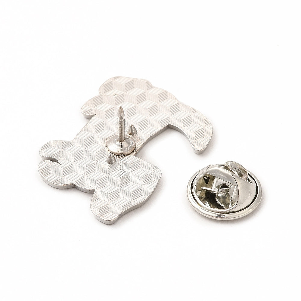 Dog skeleton enamel pin