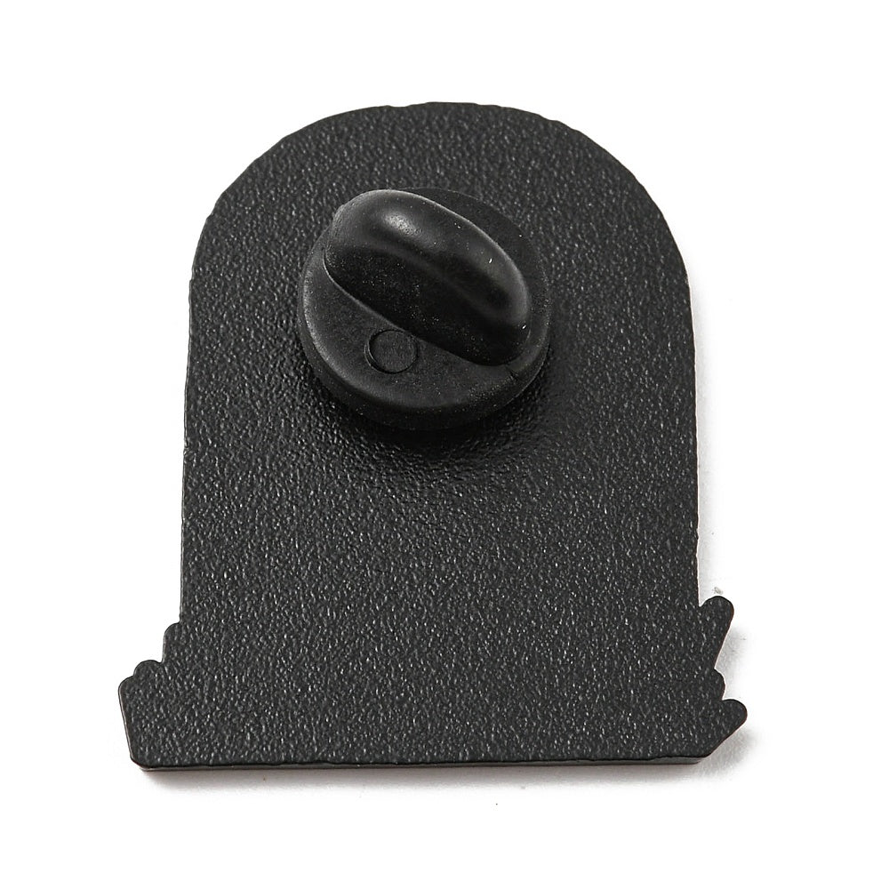 'Love U to the tomb and back' enamel pin