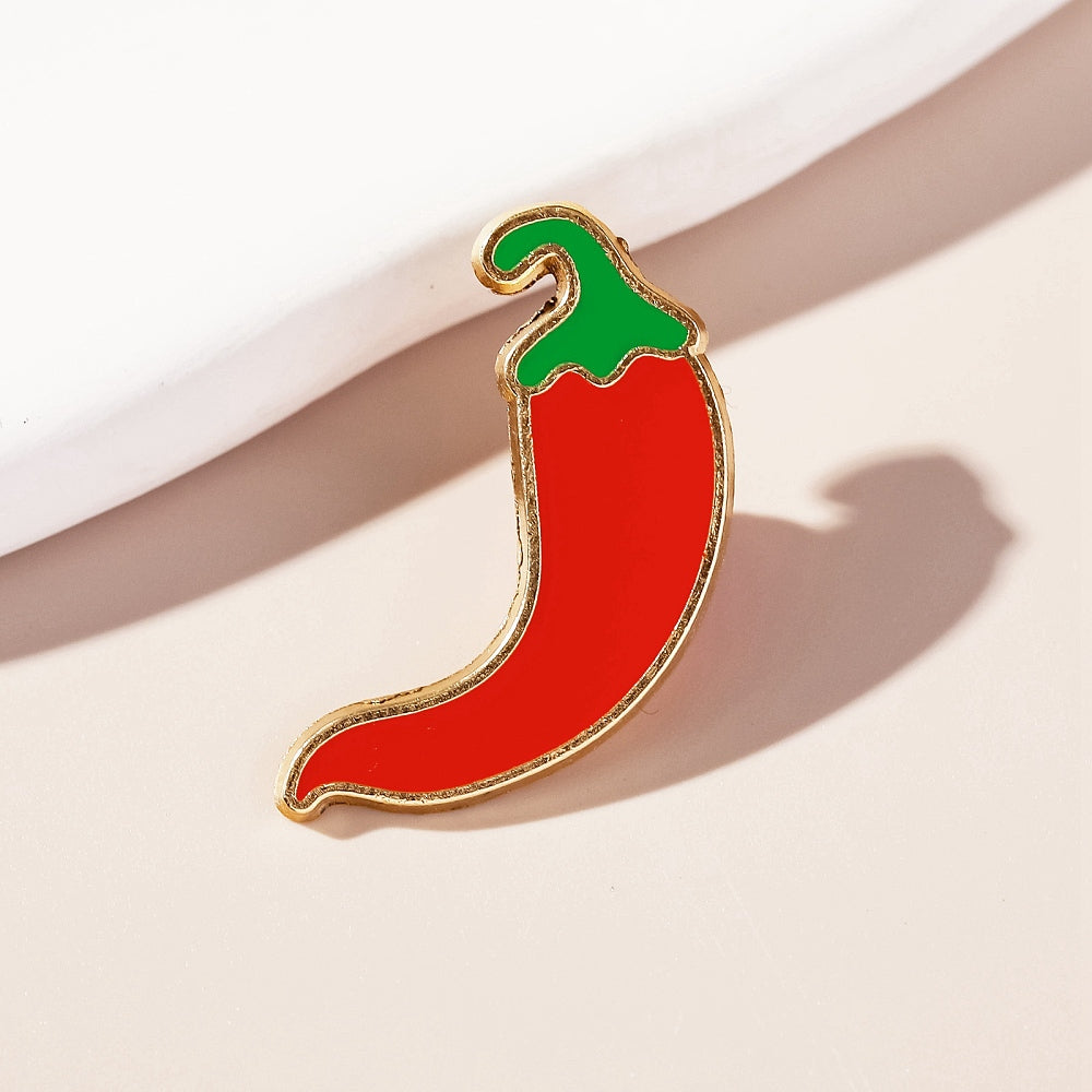 Chilli Map Pin Chilli pepper enamel pin – Jelly Metal