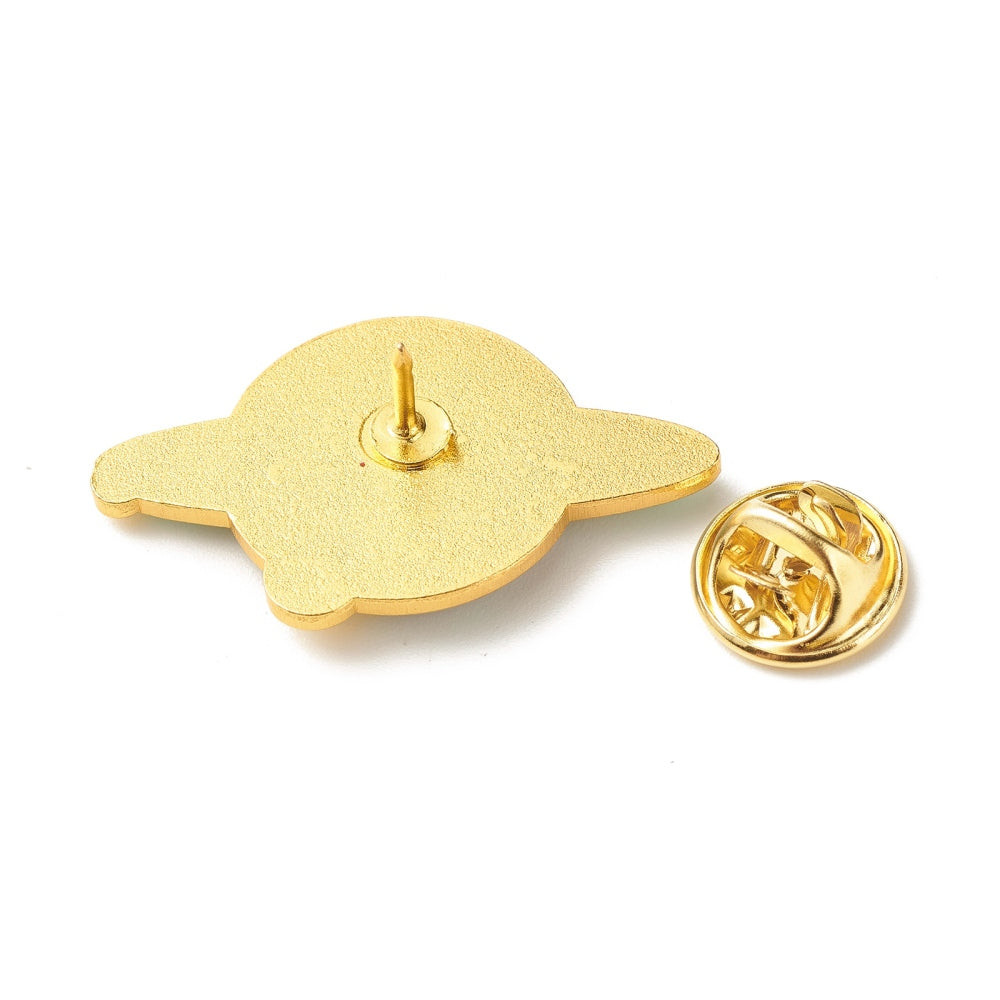 Blue planet enamel pin