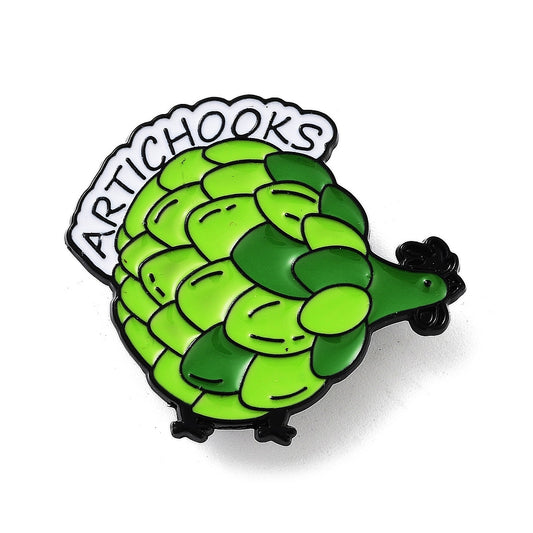 'Artichooks' enamel pin