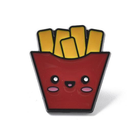 Chip fries enamel pin