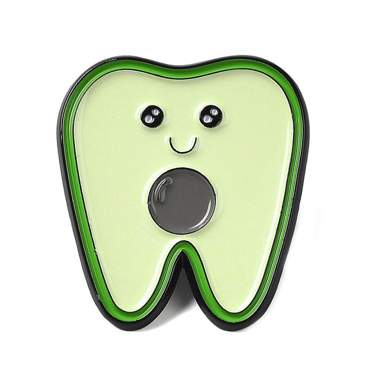 Avocado tooth enamel pin