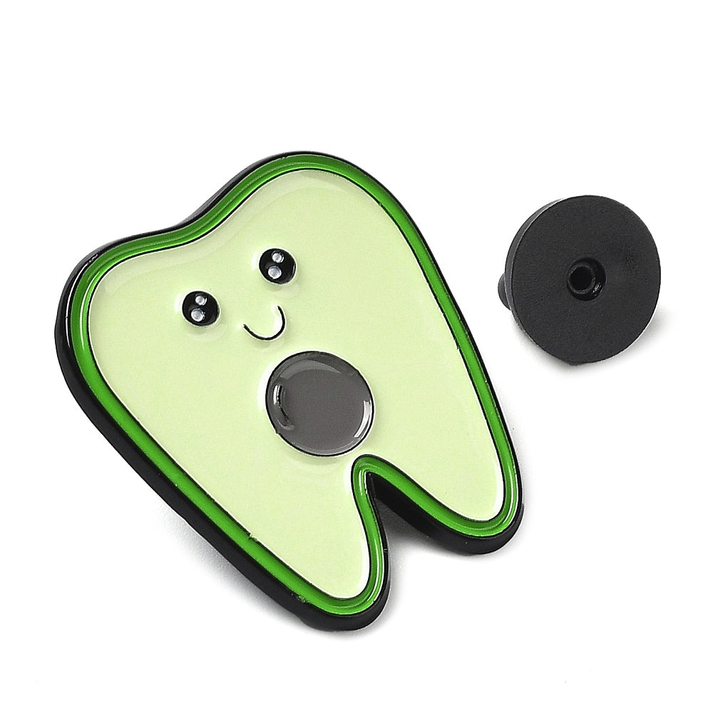 Avocado tooth enamel pin