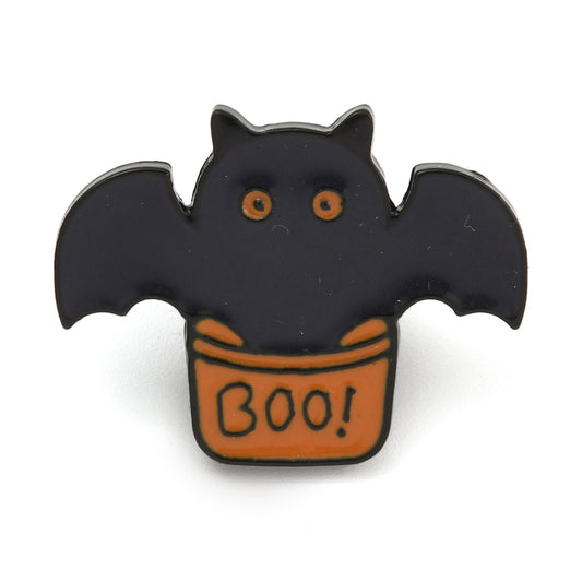 Boo bat enamel pin