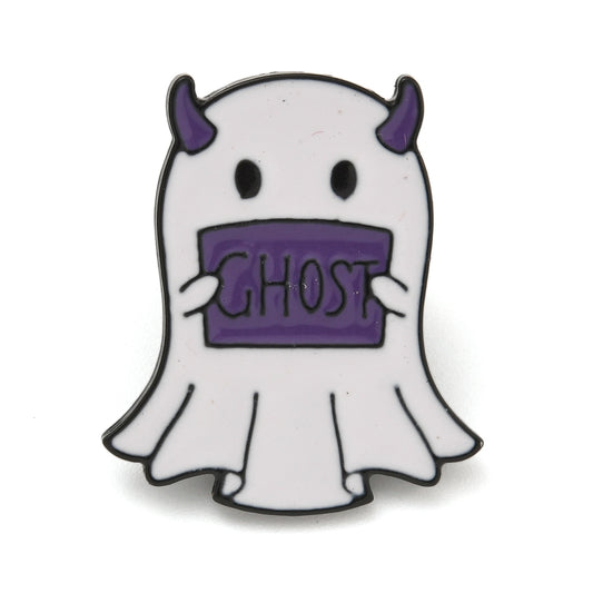 Ghost enamel pin