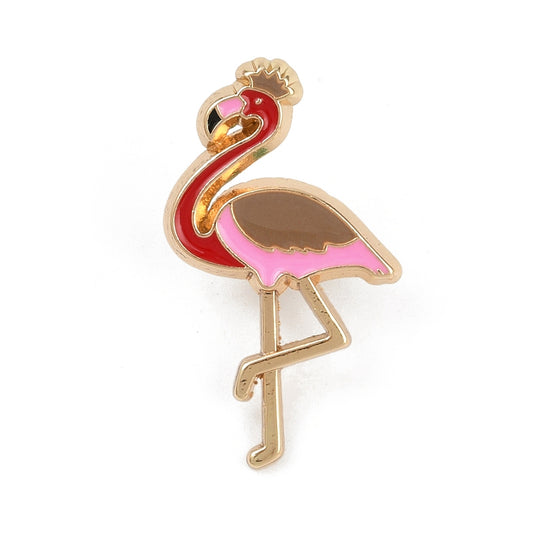 Flamingo enamel pin