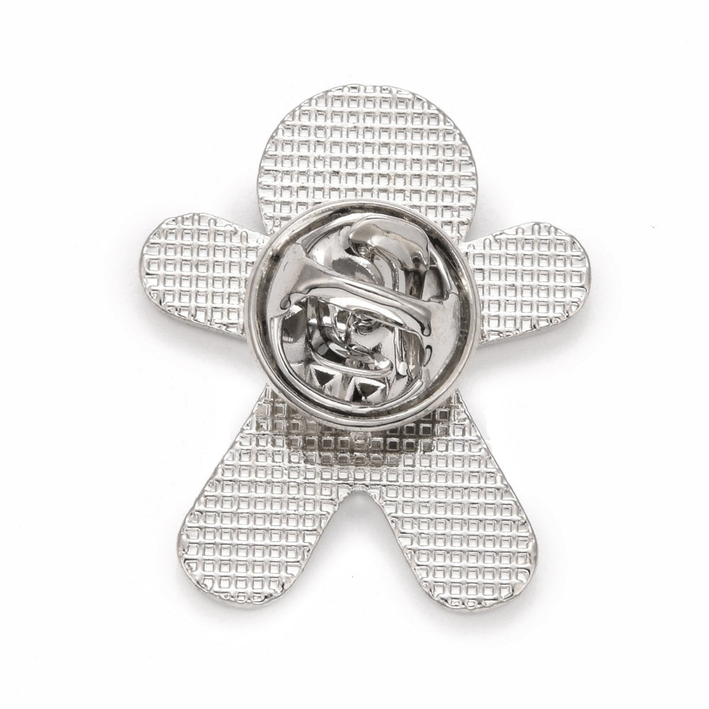 Christmas gingerbread man enamel pin