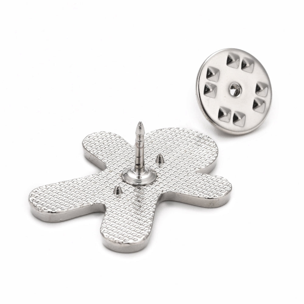 Christmas gingerbread man enamel pin