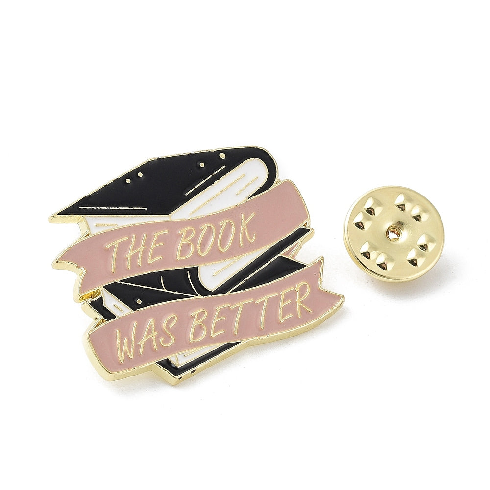 'The book was better' enamel pin