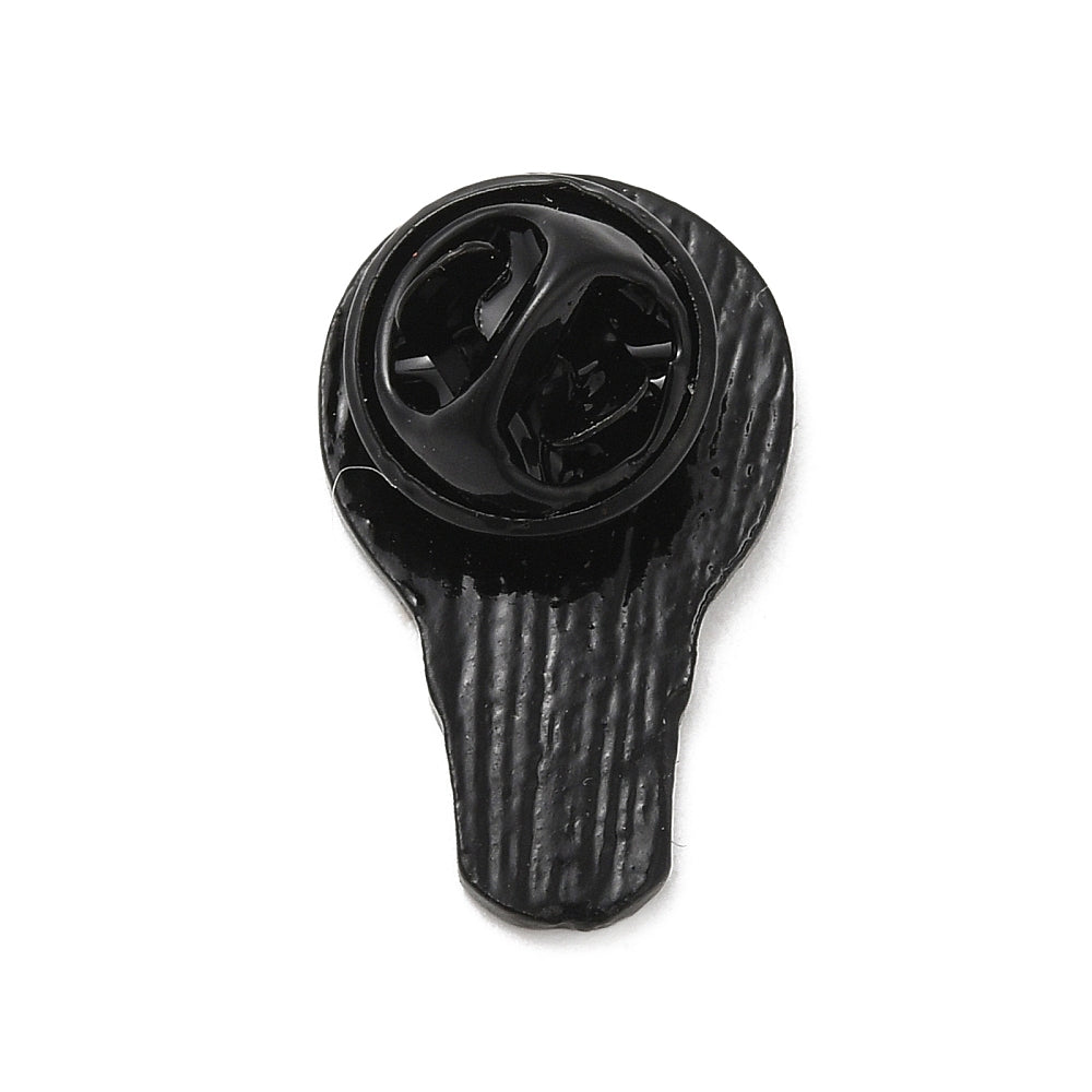 Lightbulb 'lit' enamel pin