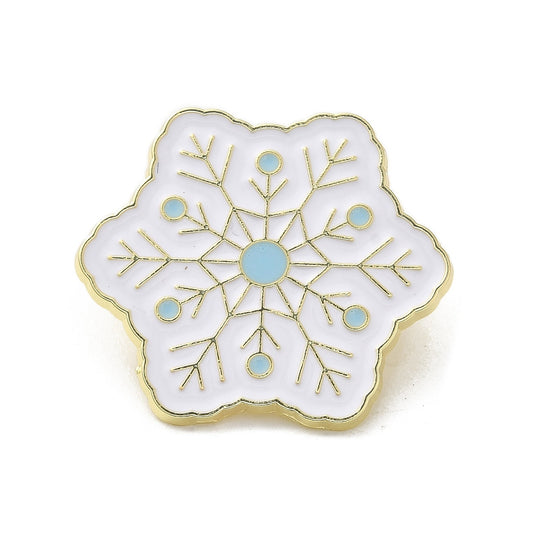 Snowflake enamel pin