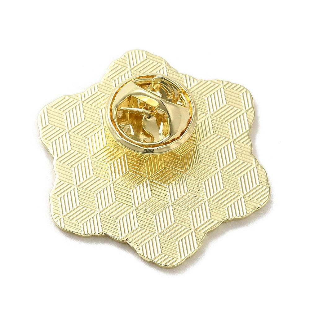 Snowflake enamel pin