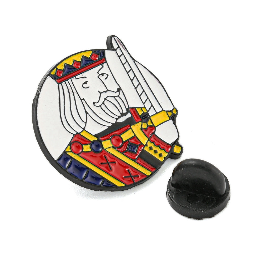 King of diamonds enamel pin