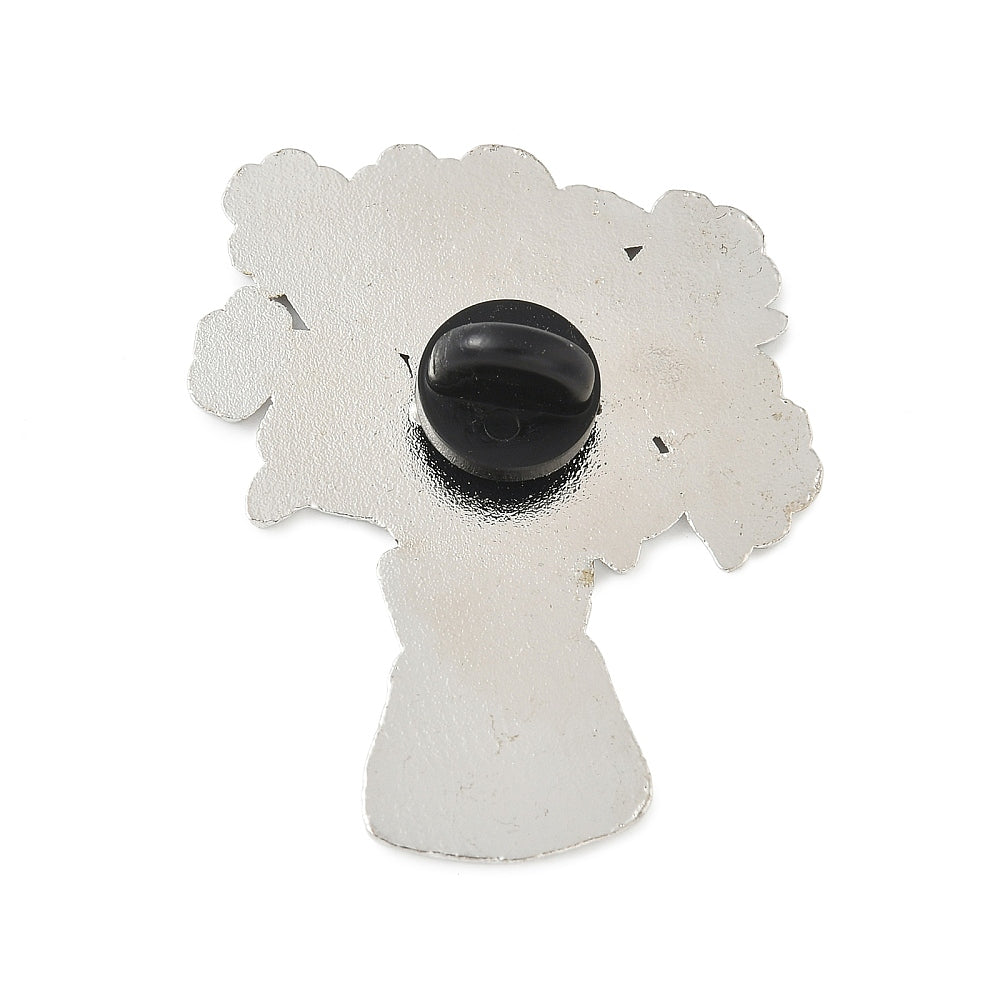 Flower bouquet vase enamel pin