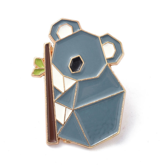 Origami koala enamel pin