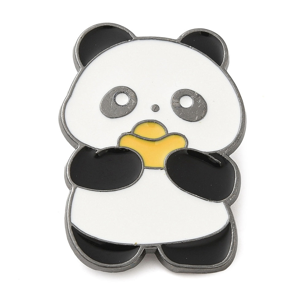 Panda pastry enamel pin