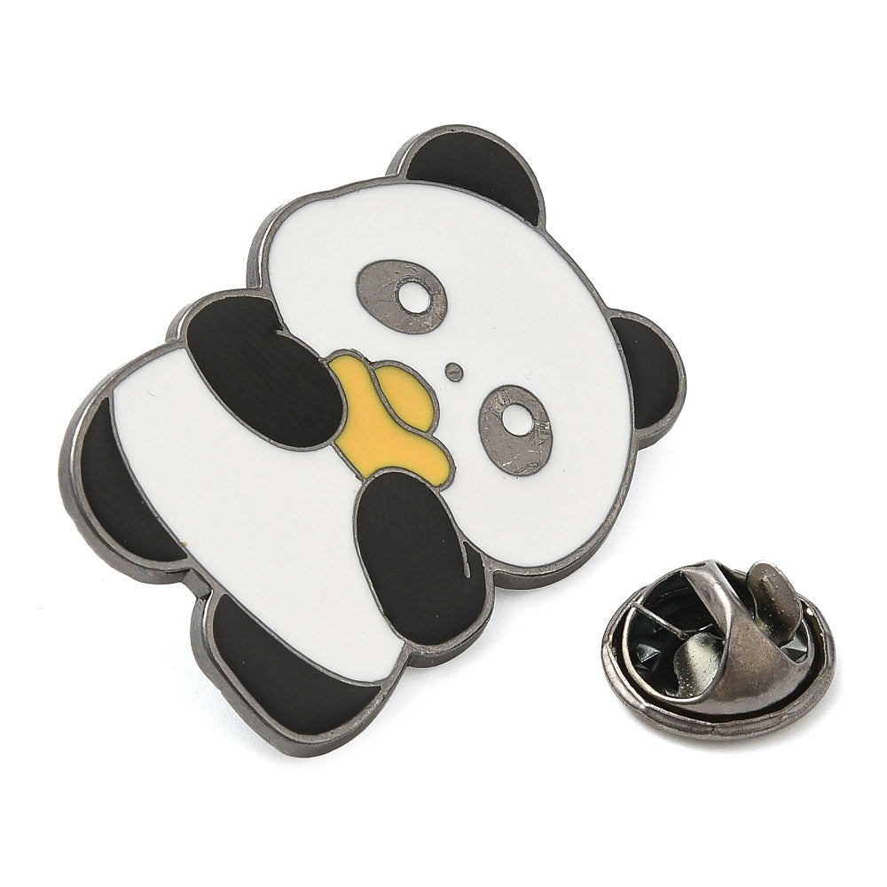 Panda pastry enamel pin