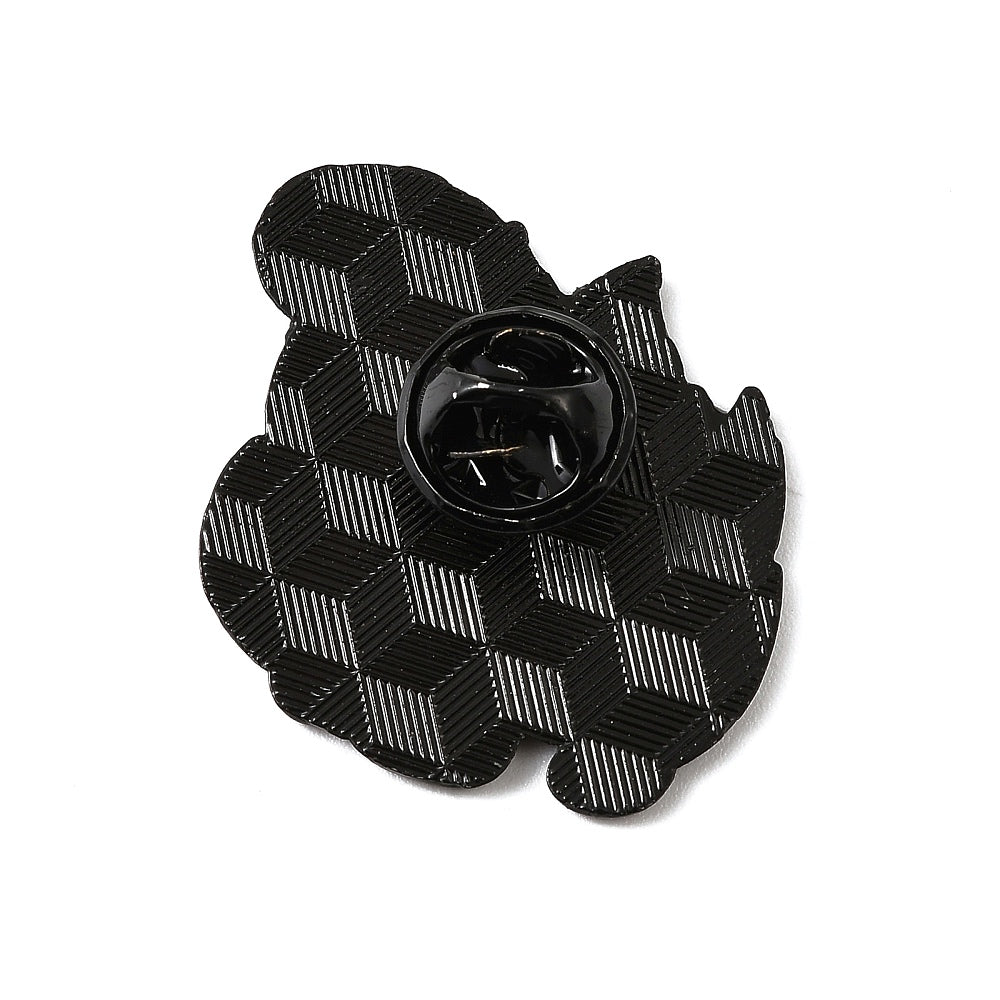 This is fine cat enamel pin