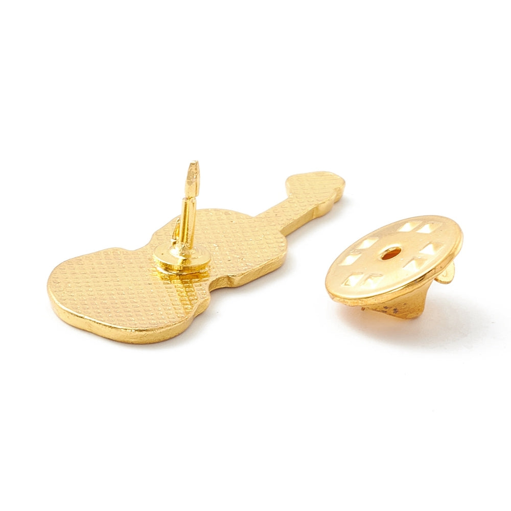 Violin enamel pin
