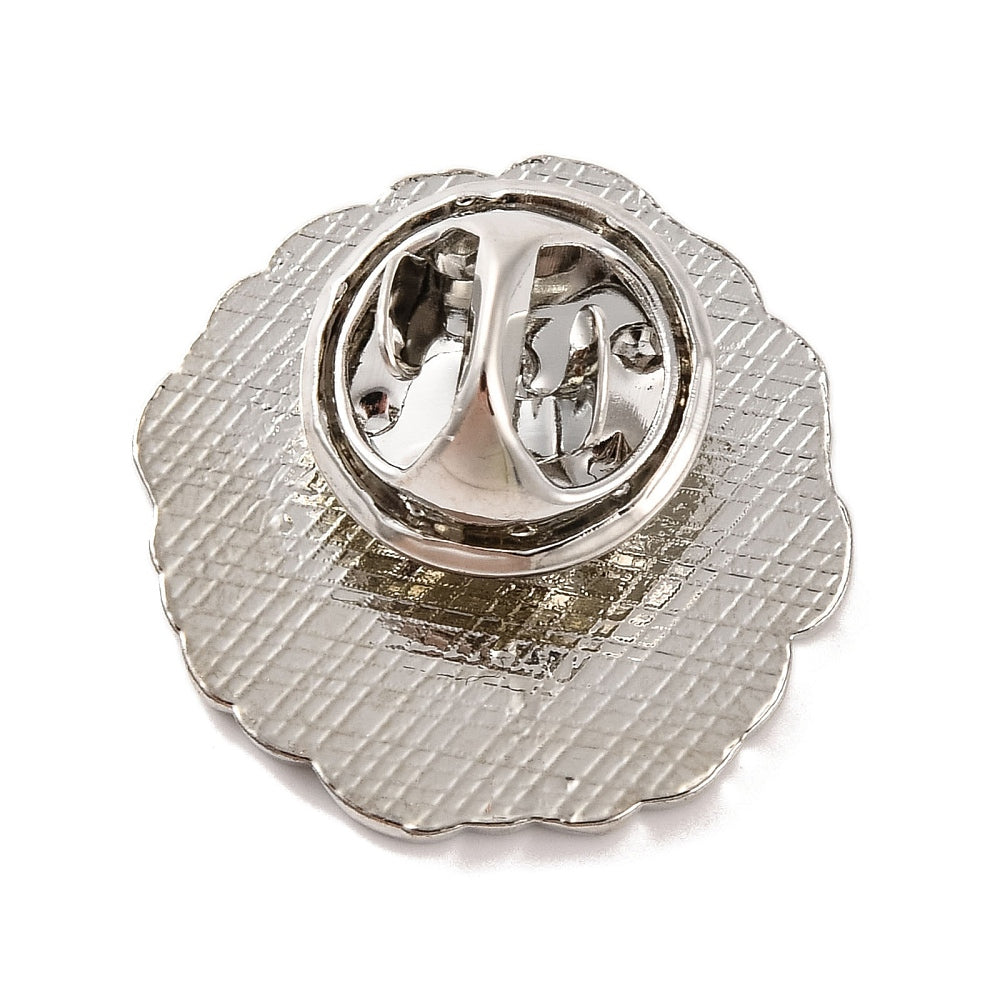 Christmas wreath enamel pin