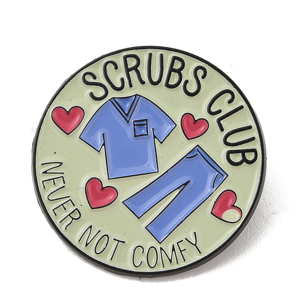 'scrubs club' enamel pin